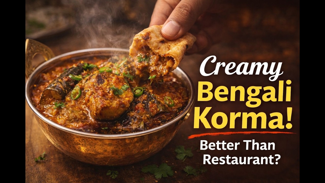 WHY Bengalis love Cooking Bengali Eggplant Korma