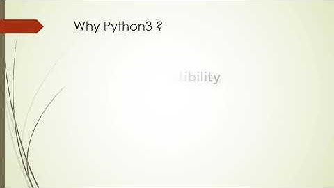 Python2 vs Python3   Python tutorial 01