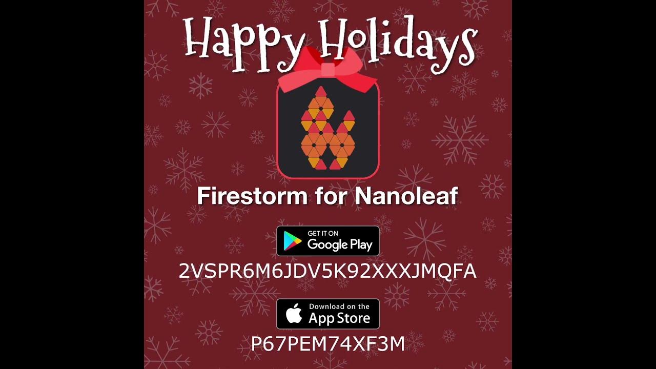 Promo Codes Firestorm for Nanoleaf YouTube
