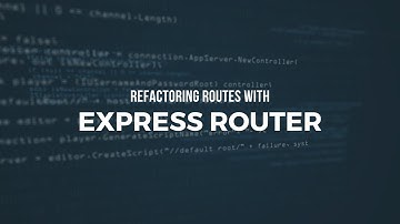 Video # 10 | Introduction to ExpressJS | Organizing your routes with Express Router 💡