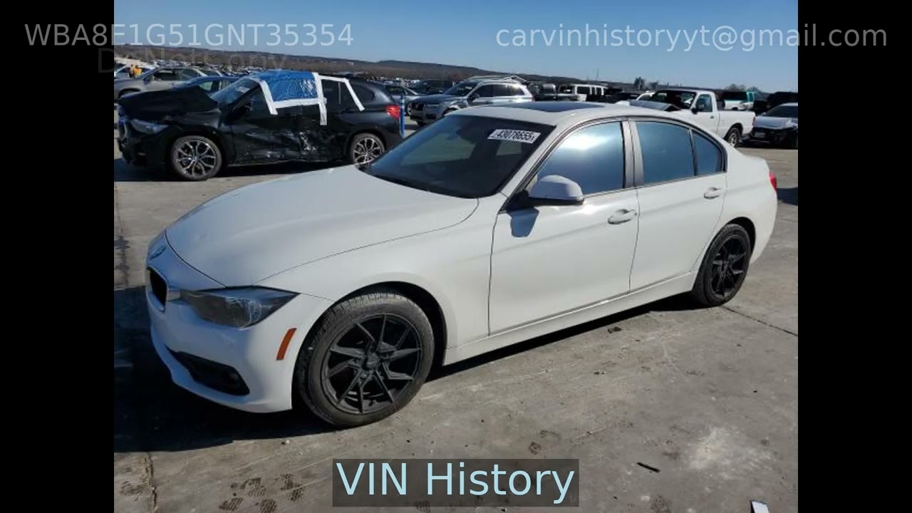 2016 Bmw 3 Series Series I 2016 WBA8E1G51GNT35354