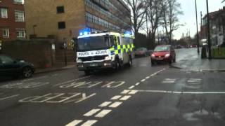 British Transport Police & Tube Lines - Mercedes Emergency Rescue Unit On Emergency Call