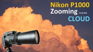 Nikon P1000 - Zooming in on the CLOUD illuminated by the evening sun! Extremely beautiful!