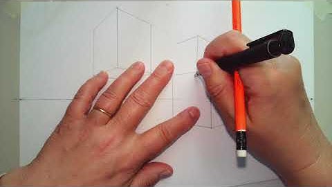 Two Point perspective drawing basics.  Part 1: Cubes