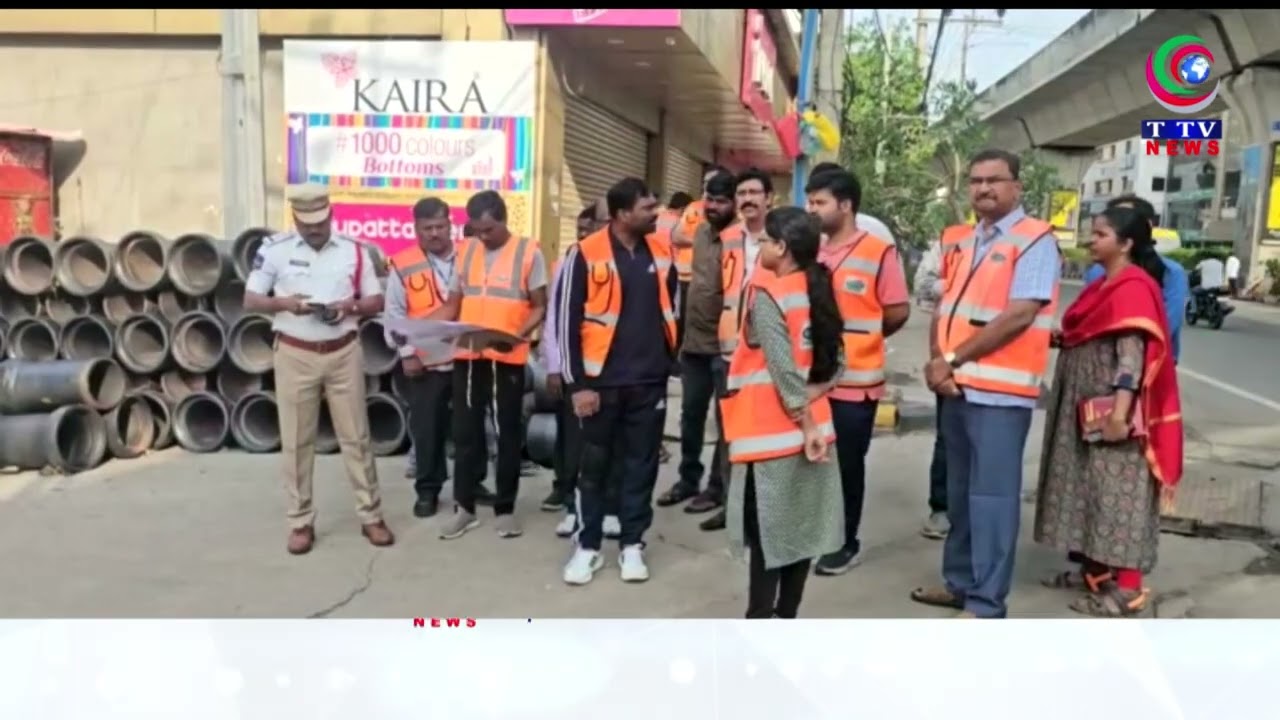 GHMC Commissioner Ronald Rose Inspects Flood Prevention Arrangements