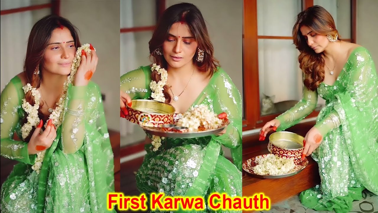Newlywed Arti Singh First Karwa Chauth Celebration With Hubby Deepak newlywed-arti-singh-first-karwa-chauth-celebration-with-hubby-deepak