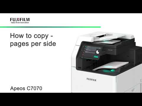 How to copy - pages per side - YouTube