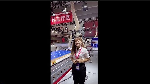 CIFF HUAHUA exhibition introducing CNC nesting machine in  live- stream