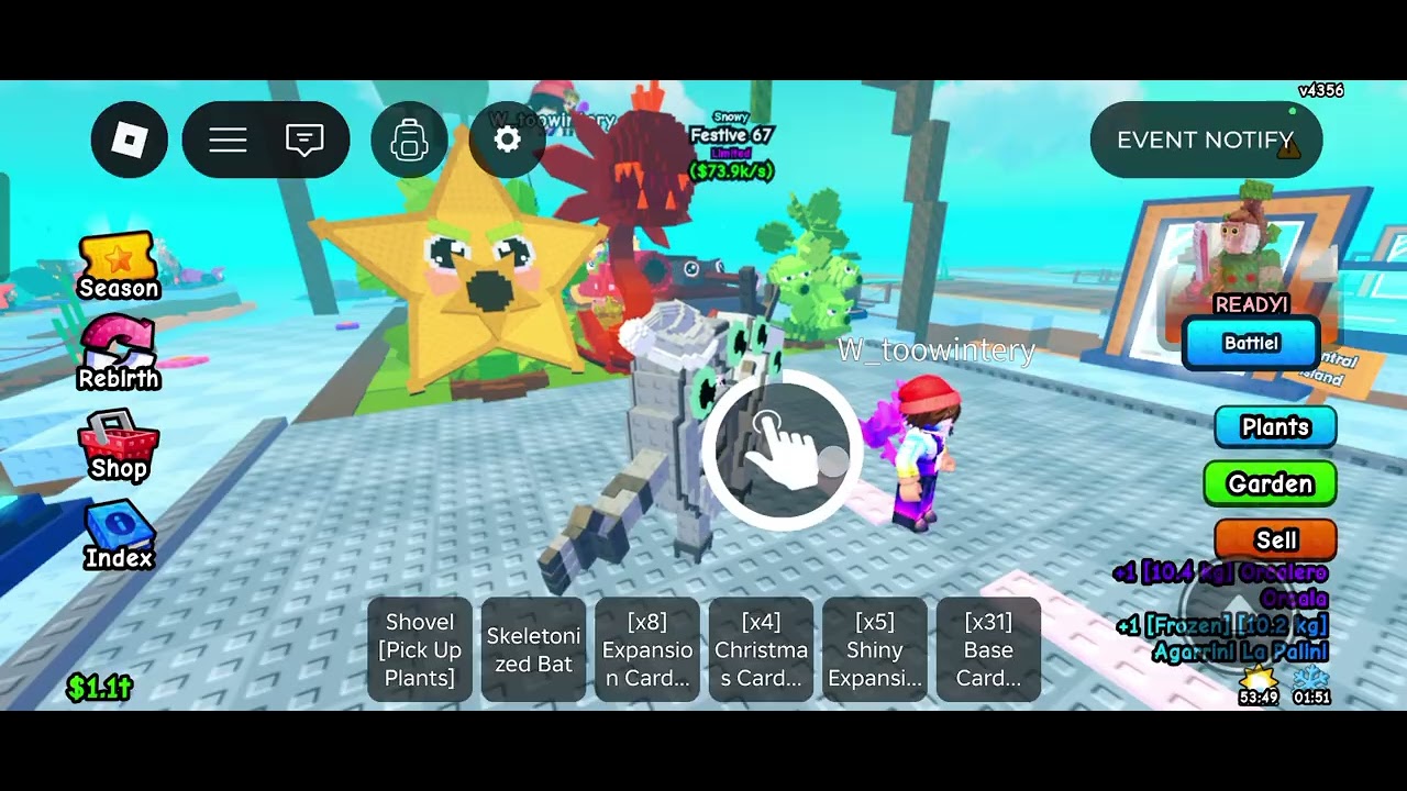 Plant vs brainrot admin abuse here's what I got 🤫😁 Shailesh games 