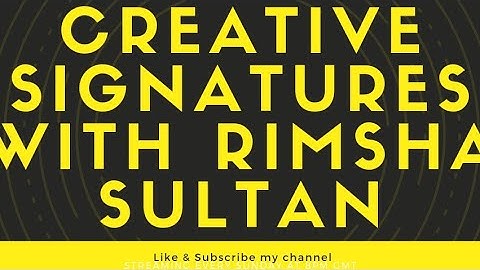 How to write the name Rimsha in Stylish writing| Creative Signatures
