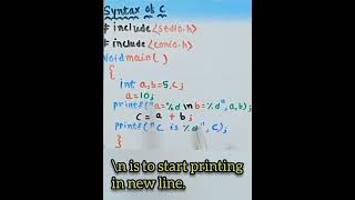 programming in C,print integer variable,new line \n C Programming Tutorial Integer Variables In Strings