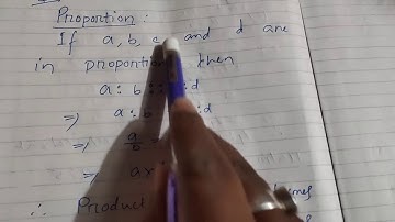 Proportion and Continued Proportion