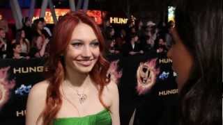 jacqueline emerson the hunger games premiere interview
