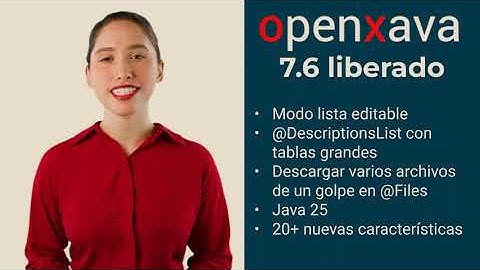 [ES] OpenXava 7 6 liberado: Motor de frontend automático para Java