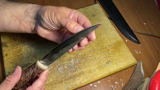 Якутский Нож. Мастер Спиридон Попов. Сталь 65Г , Усть-Алданский Улус, П. Сырдах