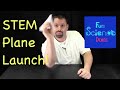 Stem paper plane launcher