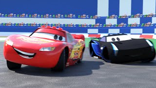 Lego Cars McQueen VS Jackson Storm Race I Lego Animation