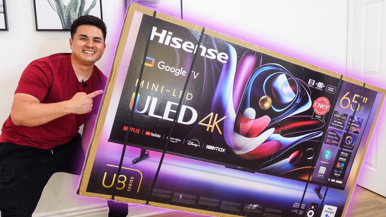 Hisense U8K Mini-LED 4K TV Unboxing & Impressions 