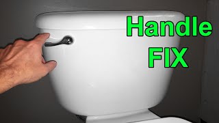 Toilet tank handle lever replacement by YourSelf 1,714 views 3 years ago 3 minutes, 20 seconds