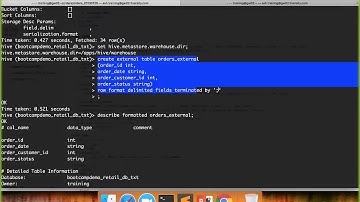 Hive DDL and DML - Hive External Tables