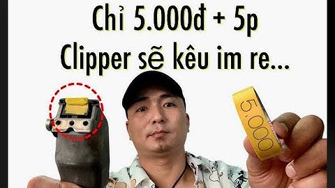 Mẹo chữa tông đơ kêu to tại nhà hết sức đơn giản mà ai cũng làm được