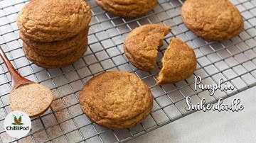Pumpkin Snickerdoodle cookies | Pumpkin spice cookie | Best Fall cookie recipe | Chili in a pod