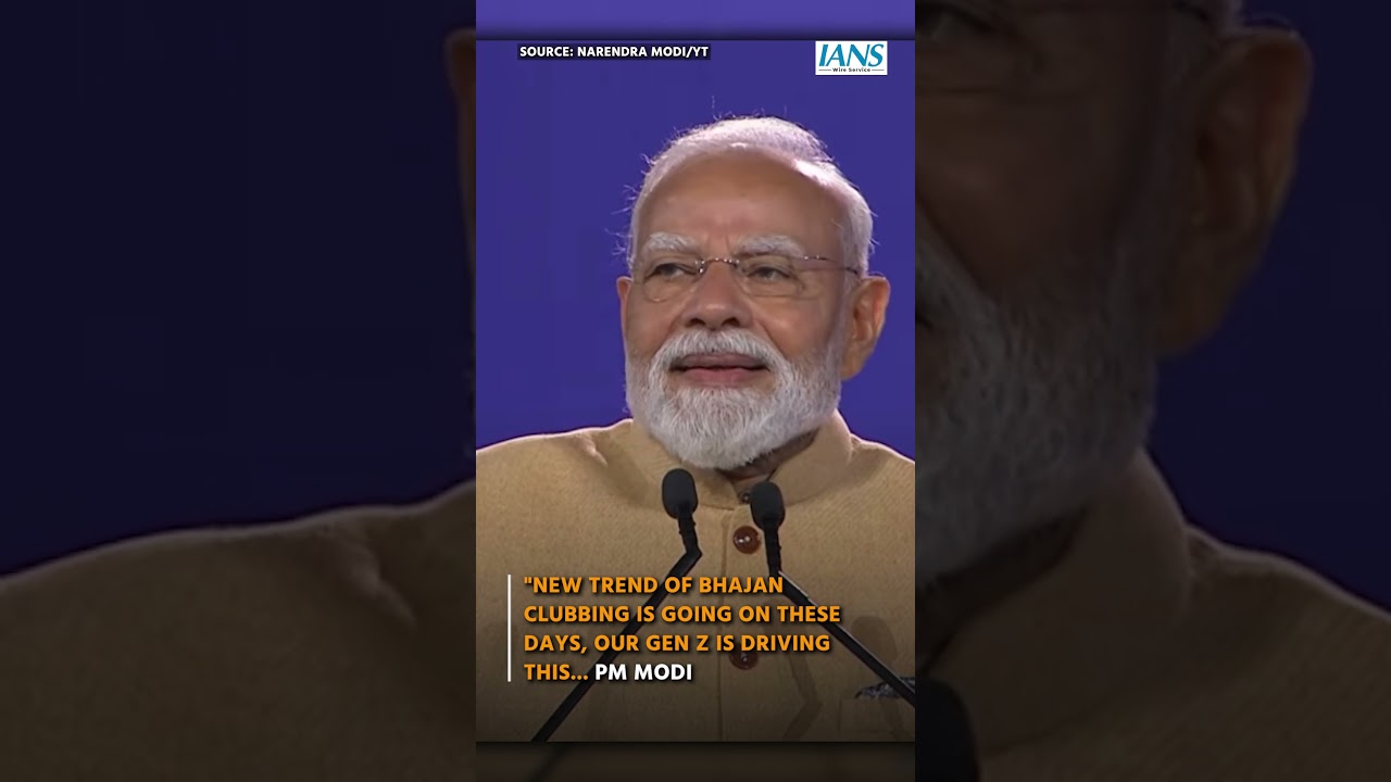 "New trend of Bhajan clubbing is going on these days, Our Gen Z is driving this... PM Modi