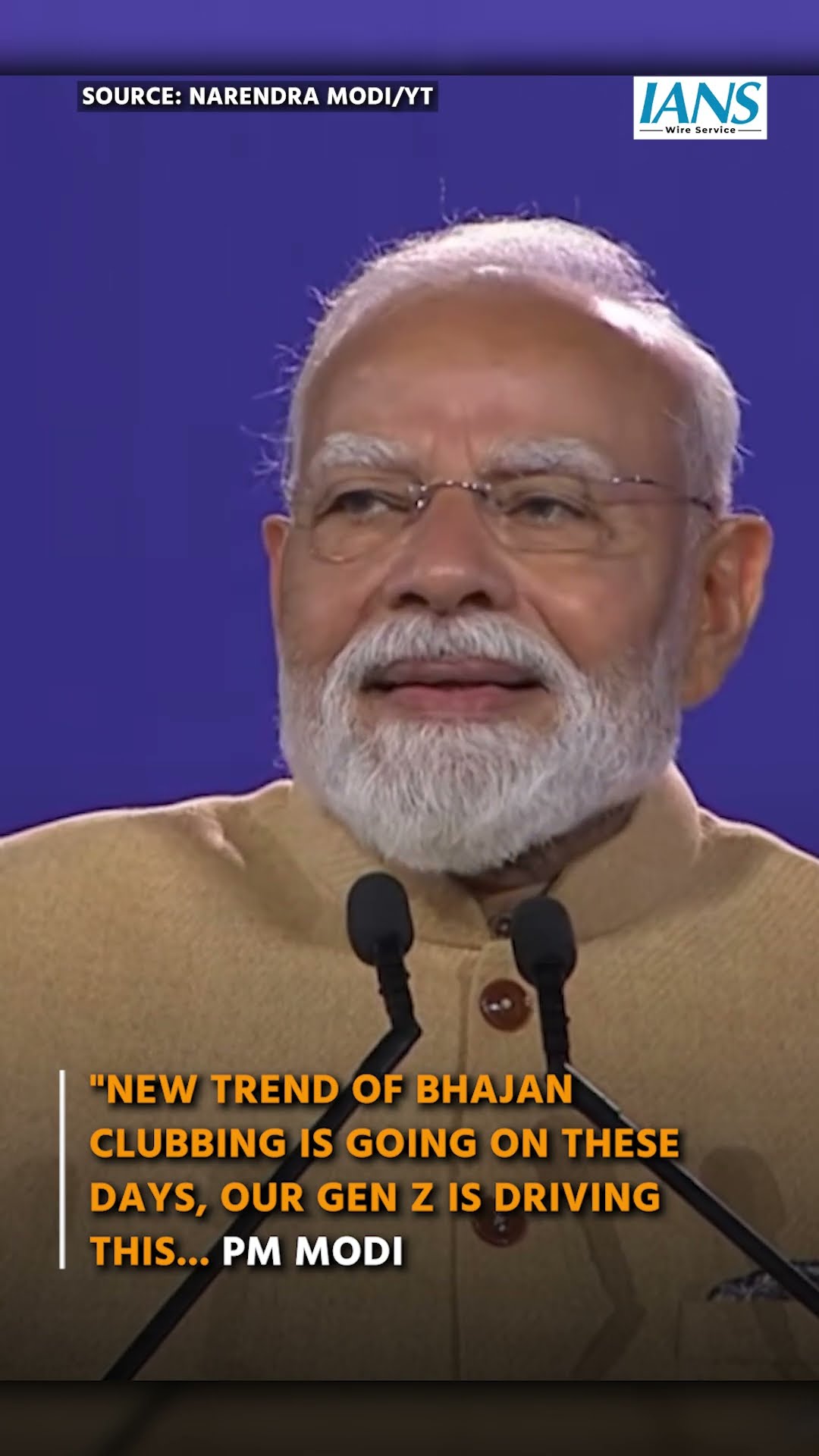 "New trend of Bhajan clubbing is going on these days, Our Gen Z is driving this... PM Modi