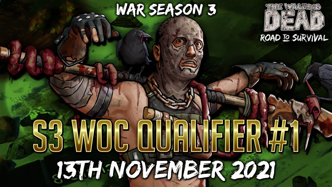 Season 3 War, WOC Qualifier #1! TWD RTS War Stream - The Walking Dead: Road to Survival
