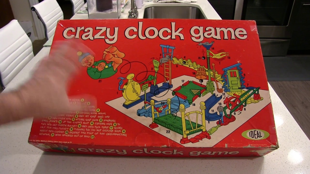 Crazy Clock Game from Ideal (1964)