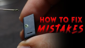 GUNPLA DETAILING - HOW TO FIX SCRIBING MISTAKES?