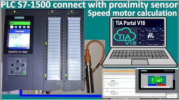 TIA Portal V17|PLC S7-1500 connect with proximity sensor for speed calculation example