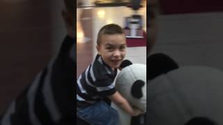 Ricardo Riding A Panda At Lincoln Wood Mall