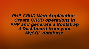 Interested in bootstrap crud Learn about it at phpcrudgenerator com