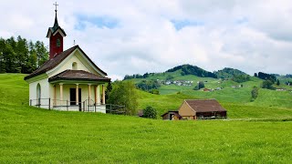 Driving in Swiss -Embrach Warpel , One of the most beautiful Village in Switzerland - 4K
