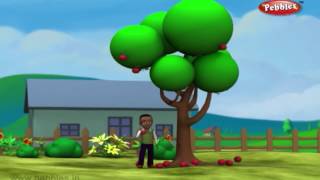 Way Up In The Apple Tree | Nursery Rhymes With Lyrics | Nursery Poems | 3D Nursery Rhymes Children