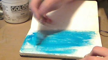 Simple Gesso Texture Art Journal Technique