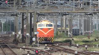 (4K) 561次 E214電力機車牽引莒光號停靠新竹車站