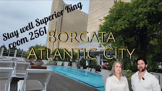Stay well Superior King Borgata Atlantic City hotel casino room review room 2561 MGM tower #borgata
