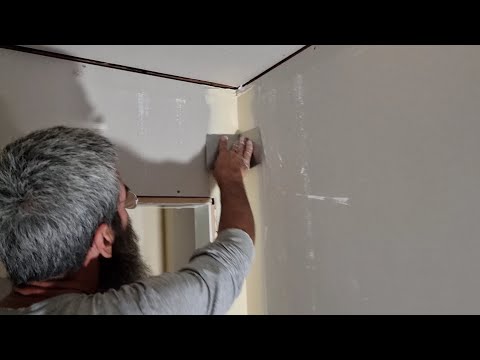 How to FINISH DRYWALL Inside Corners