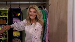LUG Stowaway 4 Tier Hanging Closet Organizer on QVC