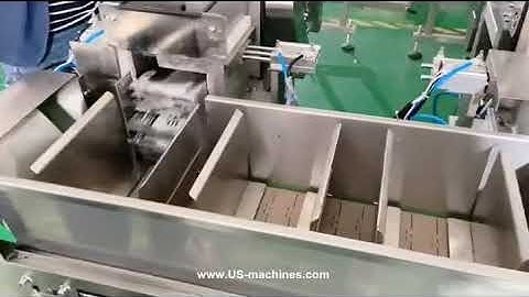 Face mask bag conveying feeding counting cartoning machine encasing equipment