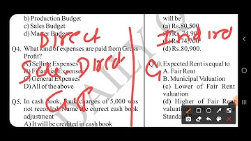 Lec 5 || Mcq Quiz|| Accountancy|| JKSSB|| FAA|| SI