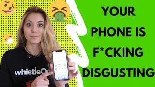 Your phone effing disgusting. there are a dozen studies saying that
toilet seats cleaner than our phones and there’s lot of sicknesses
going around rig...