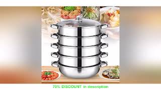 A must-have product! Multi-Function 5-Layer Stainless Steel steaming 30cm steamers for smoking Use