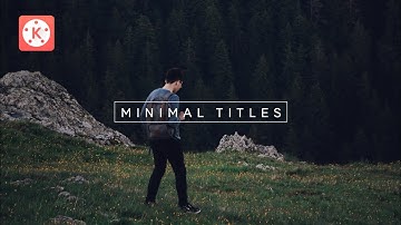 Minimal Titles Effect in Kinemaster || Kinemaster Tutorial