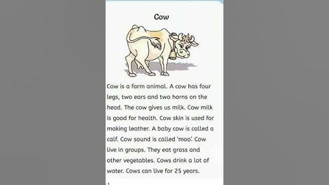 Paragraph:Cow