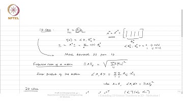 Lec 39 - Extending 1D Unitary Transform to 2D - Motivation
