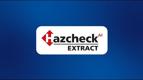 NCB Hazcheck Extract: Next-Generation Dangerous Goods Document Processing