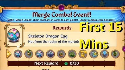 Merge Dragons - Merge Combo Event - First 15 Minutes